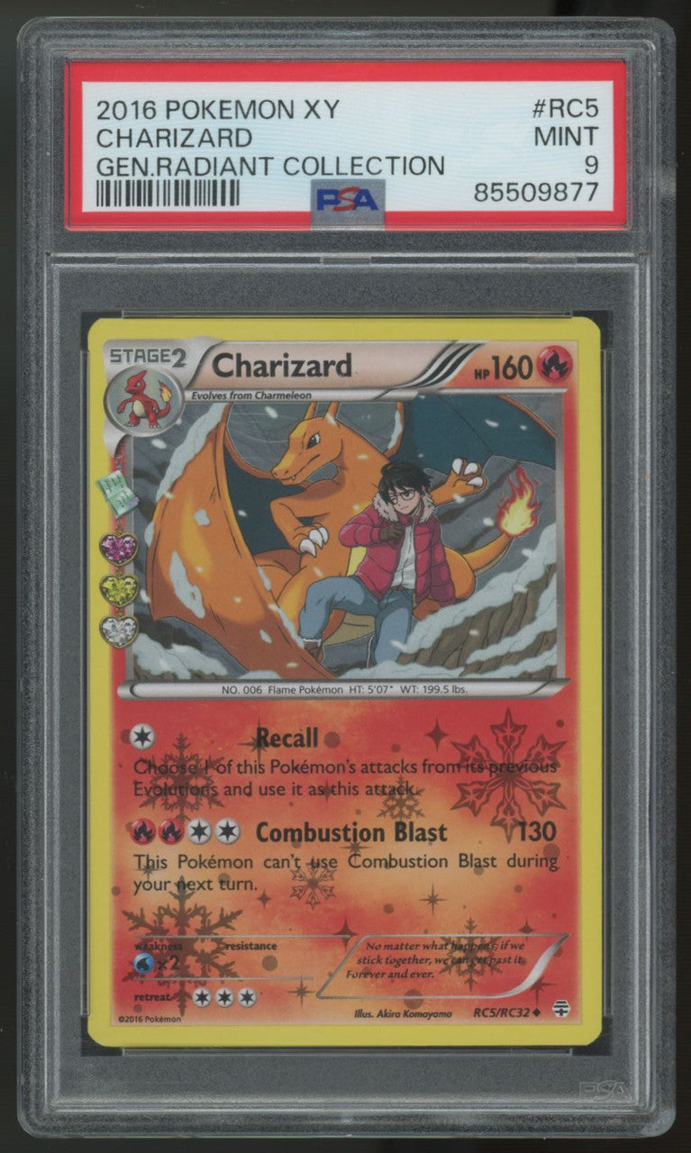 2016 Pokemon Charizard Radiant Collection Holo #RC5 PSA 9