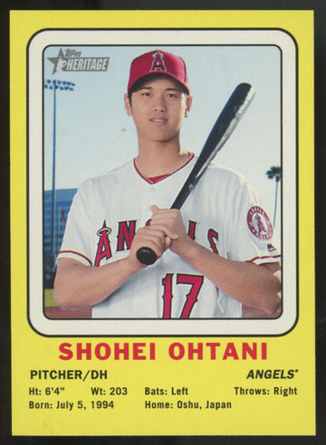 2018 Topps Heritage Shohei Ohtani RC 1969 Collector Cards High Number SSP