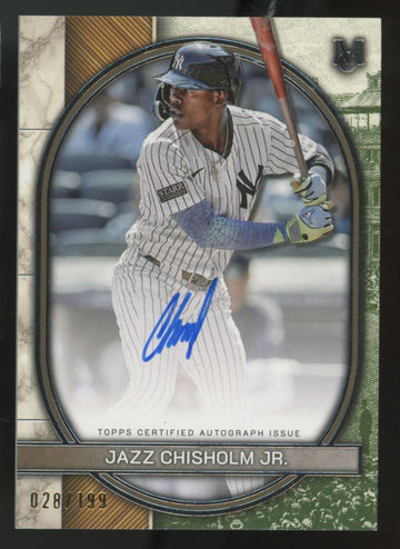 2025 Topps Museum Jazz Chisholm Jr. Archival Auto /199 #AA-JC