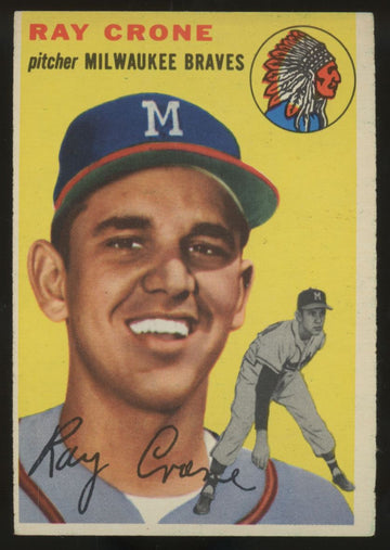 1954 Topps Ray Crone #206 EX+