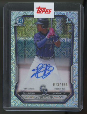 2026 Bowman Chrome Roldy Brito 1st Choice Refractor Auto /150 #CPA-RB