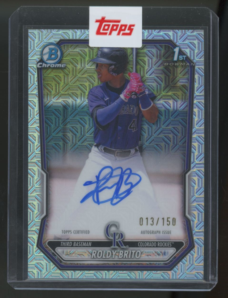 2026 Bowman Chrome Roldy Brito 1st Choice Refractor Auto /150 #CPA-RB