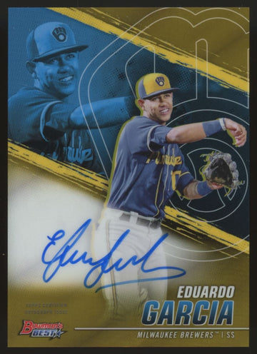 2021 Bowman's Best Eduardo Garcia Auto Gold /50 #B21-EG