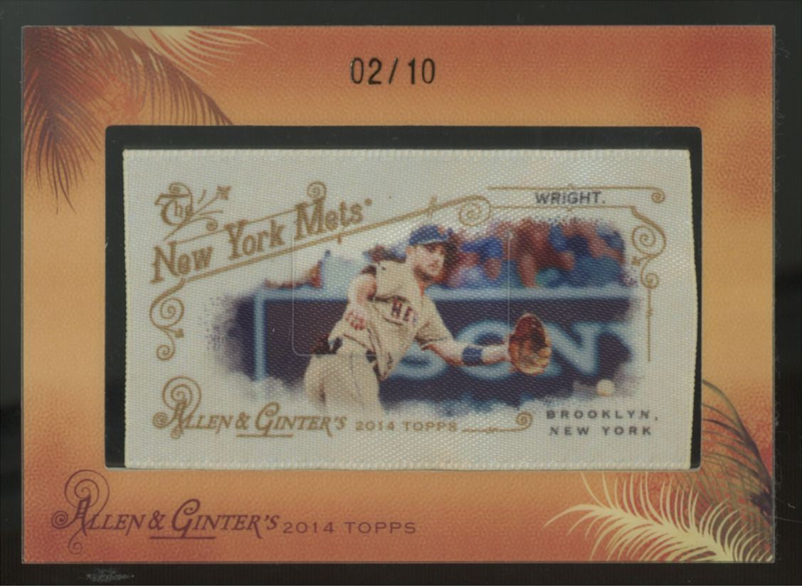 2014 Topps Allen & Ginter David Wright Mini Framed Silk /10