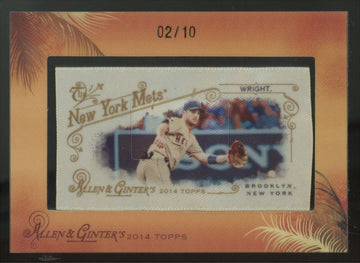 2014 Topps Allen & Ginter David Wright Mini Framed Silk /10