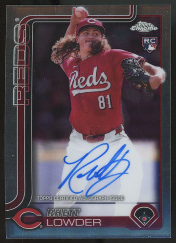 2025 Topps Chrome Rhett Lowder RC Auto #RA-RL