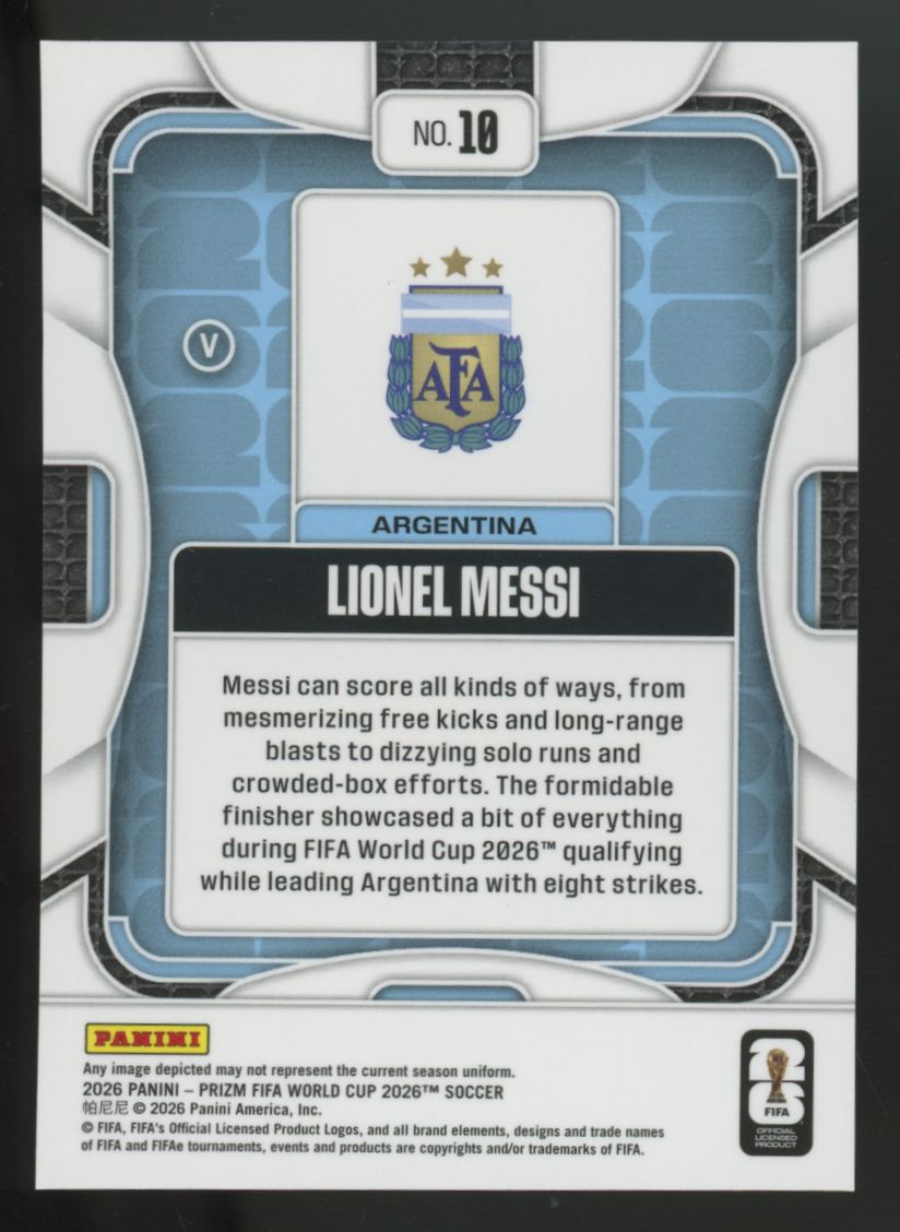 2026 Panini Prizm FIFA World Cup Lionel Messi Image Variation #18