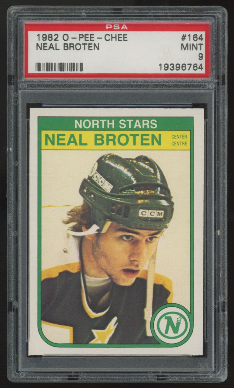 1982-83 O-Pee-Chee Neal Broten RC #164 PSA 9