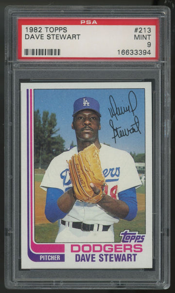 1982 Topps Dave Stewart RC #213 PSA 9
