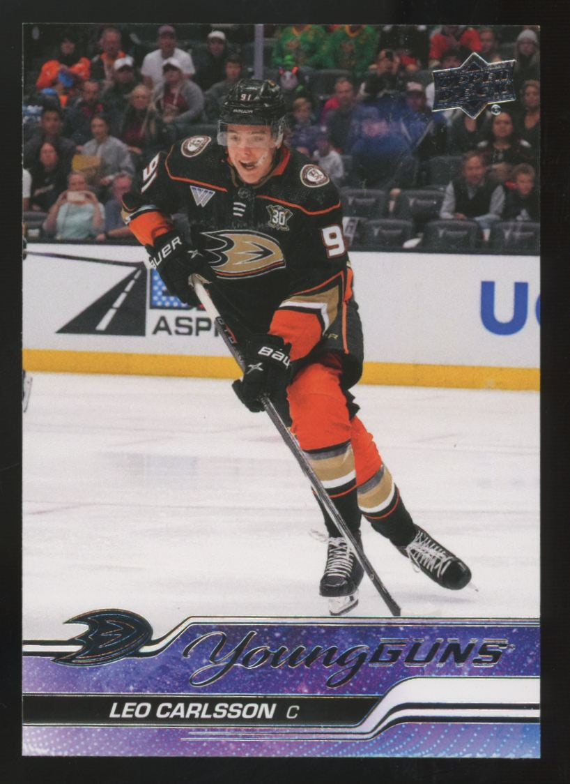 2023-24 Upper Deck Series Two Leo Carlsson RC Young Guns #468