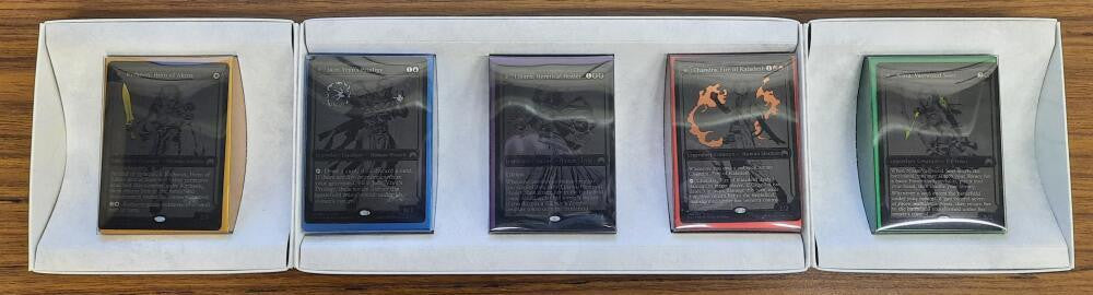 2015 Magic the Gathering SDCC Black Foil Planeswalker Set Near Mint