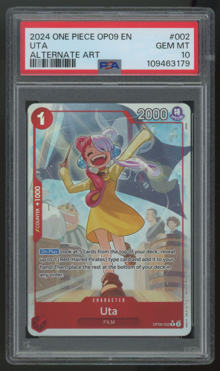 2024 One Piece Uta OP09 Alt Art #002 PSA 10 – LegendsSportsGames
