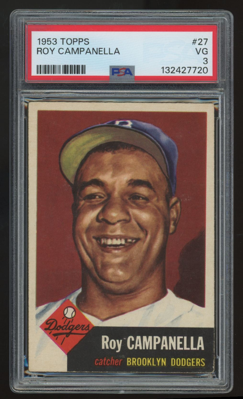 1953 Topps Roy Campanella #27 PSA 3 Centered/Super Clean