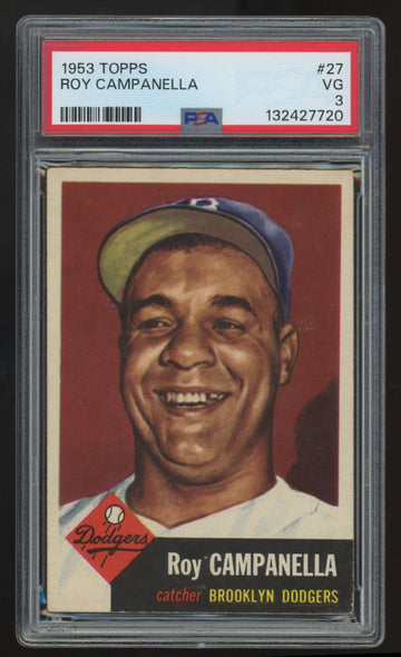 1953 Topps Roy Campanella #27 PSA 3 Centered/Super Clean