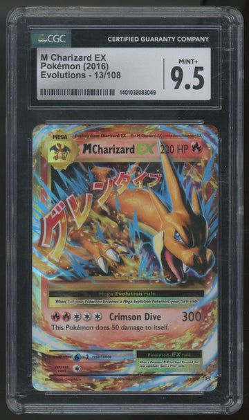 2016 Pokemon M Charizard EX Evolutions Holo #13 CGC 9.5