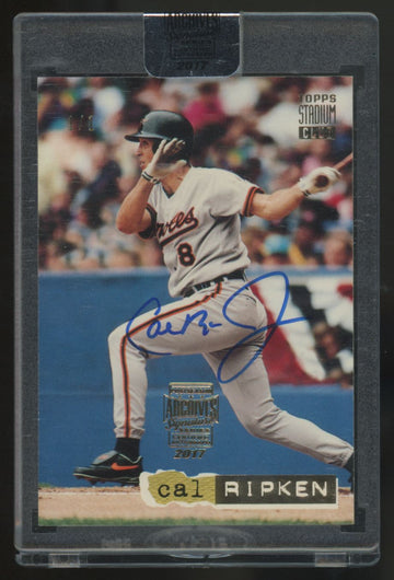 2017 Topps Postseason Archives Signature Series Cal Ripken Jr Auto 1/1 #4