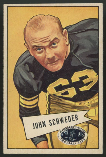 1952 Bowman Small John Schweder #72 VG (Wrinkles)