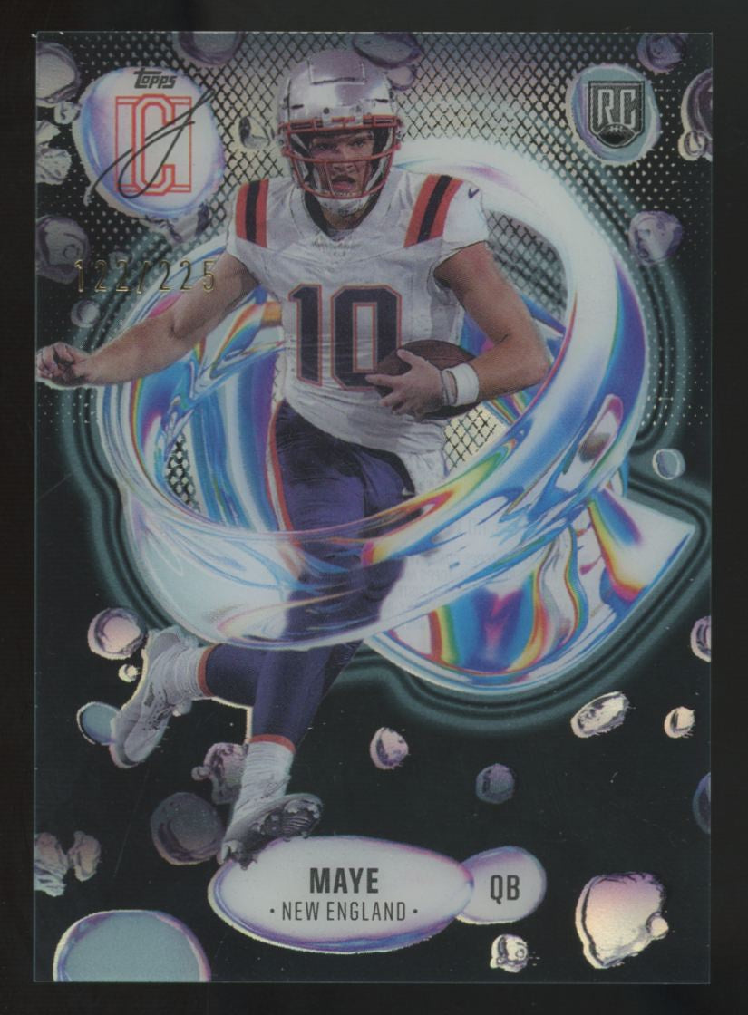 2024 Topps Signature Class Drake Maye RC Teal Fluidity /225 #F-3