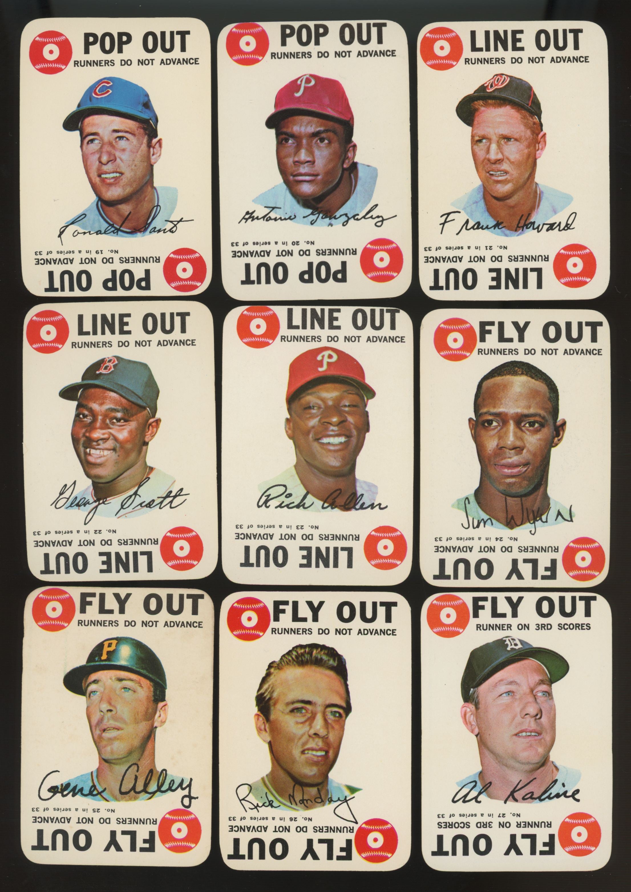 1968 Topps Baseball Game Complete Set (33) VG/EX