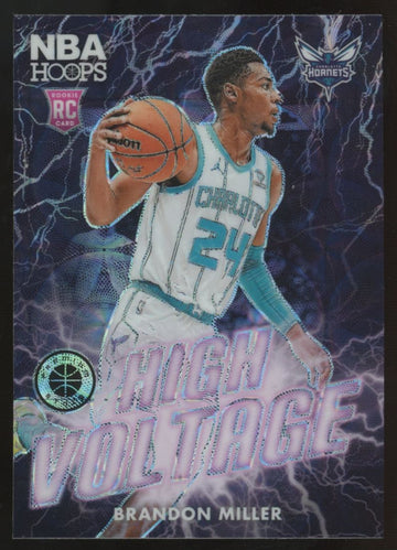 2023-24 Panini Premium Stock Brandon Miller RC High Voltage Prizm #12