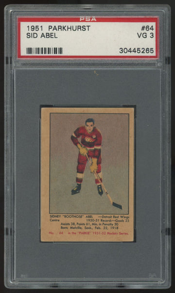 1951-52 Parkhurst Sid Abel #64 PSA 3