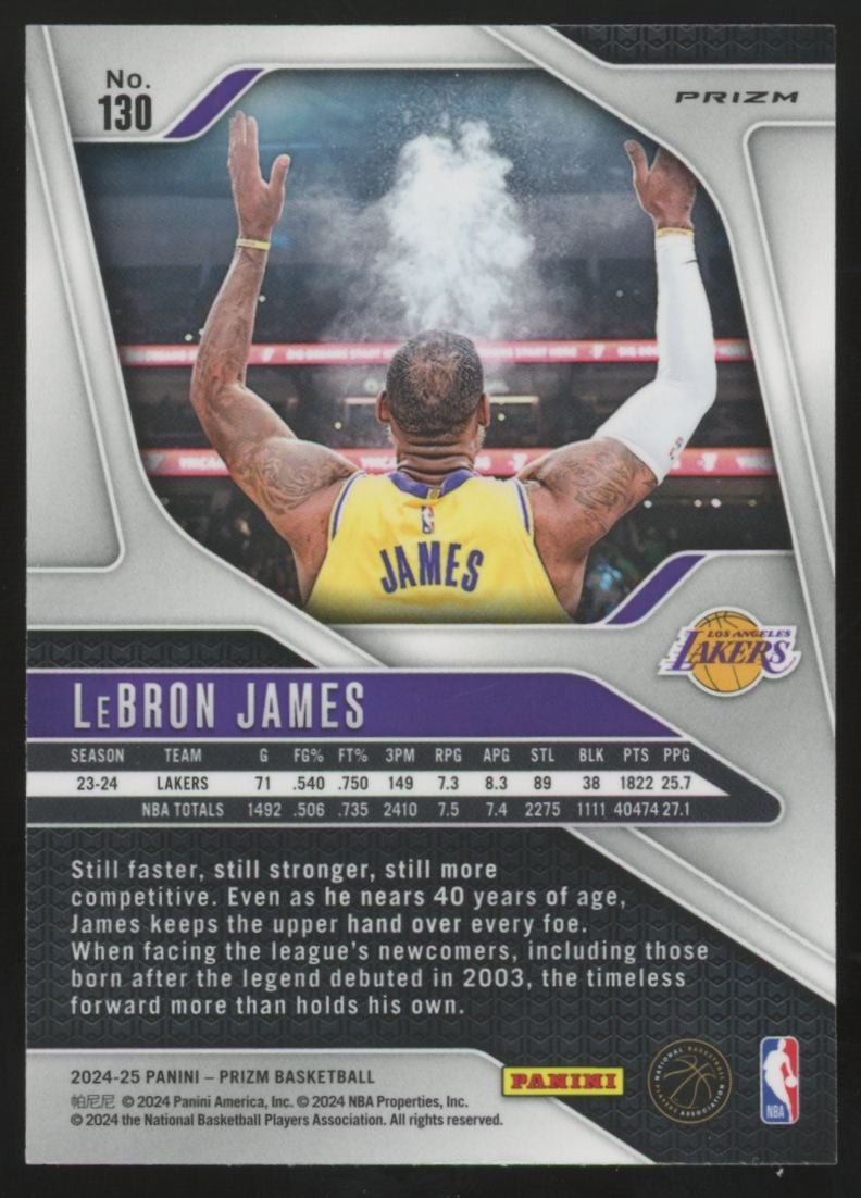 2024-25 Panini Prizm LeBron James Green #130