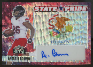 2024 Leaf Metal Antario Brown State Pride Auto 1/1 #SP-AB1