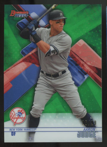 2018 Bowman's Best Aaron Judge Green Refractor /99 #25