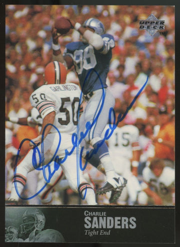 1997 Upper Deck Charlie Sanders NFL Legends Auto #AL-164