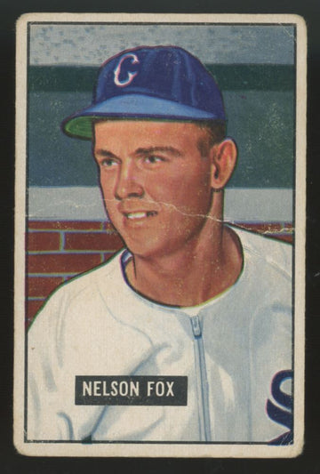 1951 Bowman Nelson Nellie Fox RC #232 Poor/Fair