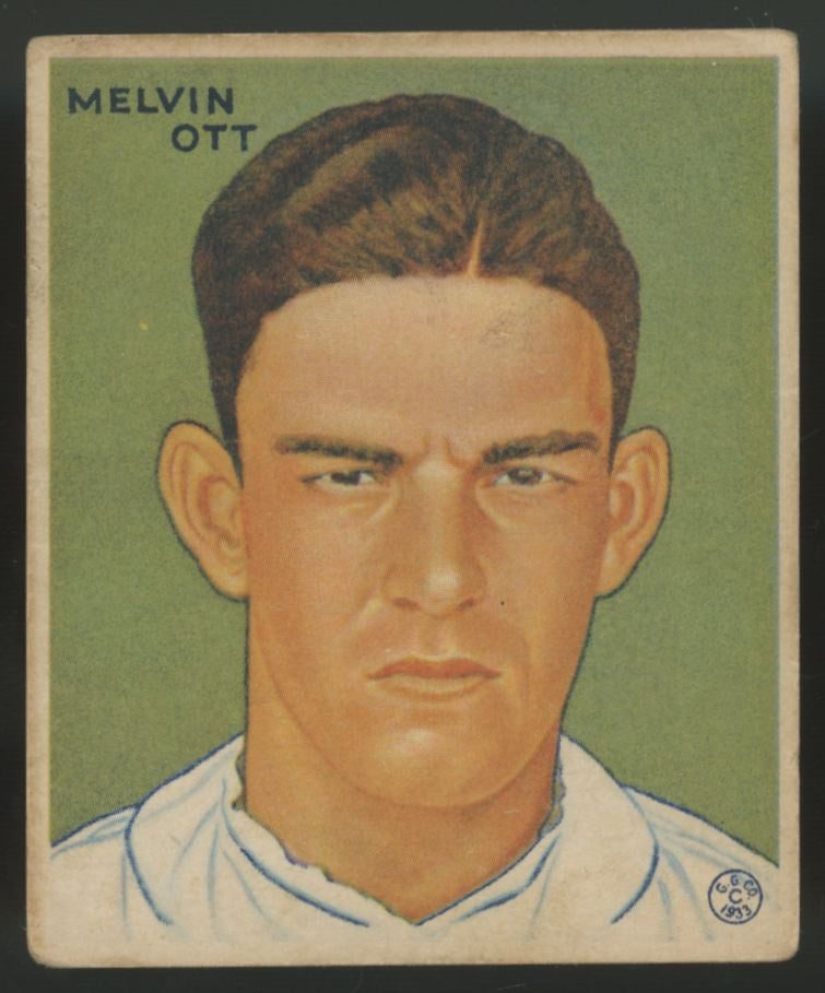 1933 Goudey Melvin Ott #127 VG