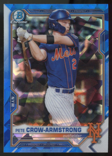 2021 Bowman Chrome Sapphire Pete Crow-Armstrong Prospect #BCP-22