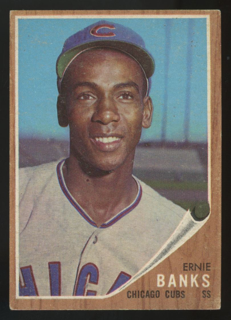 1962 Topps Ernie Banks #25 VG/EX "A"