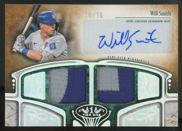2026 Topps Tier One Will Smith Dual Patch Auto /10 #AT1R-WS