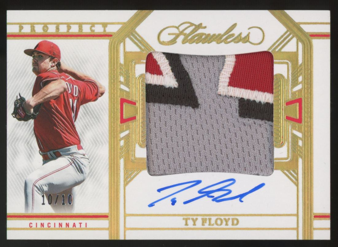 2024 Panini Flawless Ty Floyd Prospect Gold Patch Auto /10 #PPA-TF