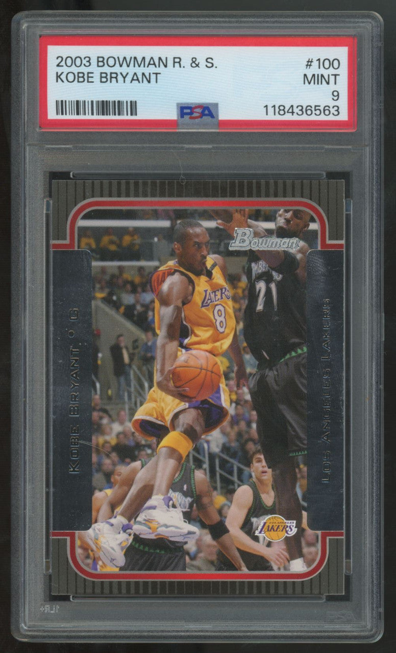 2003-04 Bowman Rookie & Stars Kobe Bryant #100 PSA 9