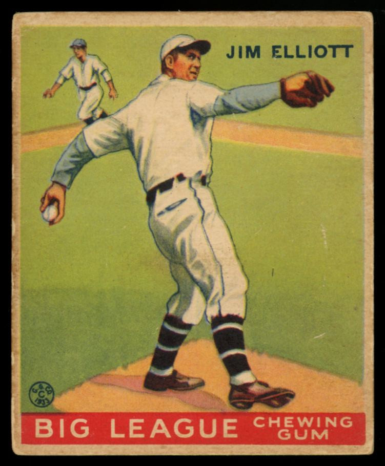 1933 Goudey Jim Elliot #132 VG+