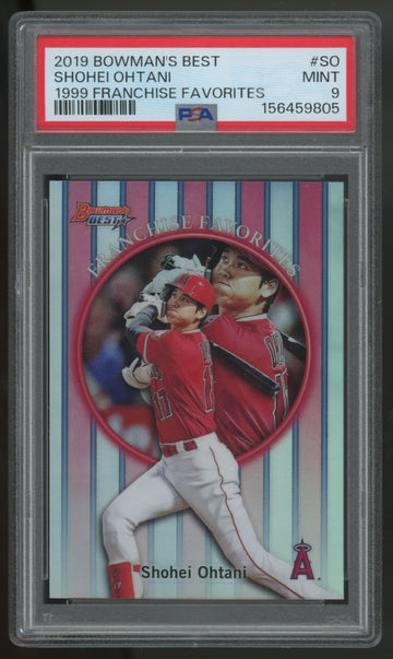 2019 Bowman's Best Shohei Ohtani 1999 Franchise Favorites #99FF-SO PSA 9