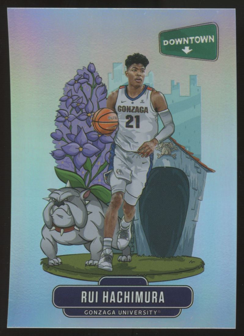 2020-21 Panini Prizm Draft Rui Hachimura Downtown SSP #D-17