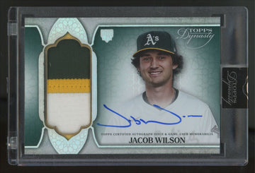 2025 Topps Dynasty Jacob Wilson RC Dynastic Deed Patch Auto RPA /5 #DAP-JWI3