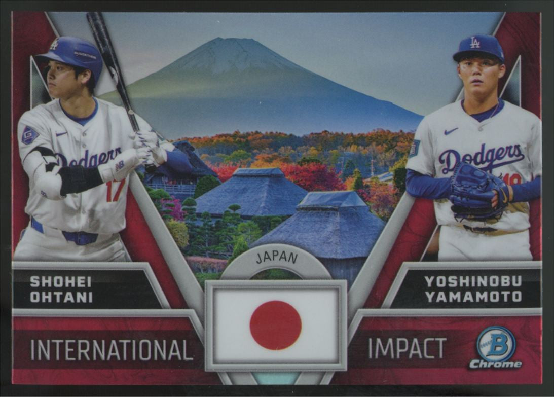 2024 Bowman Chrome Ohtani/Yamamoto International Impact #II-1 "B"