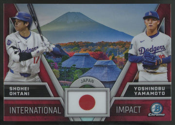 2024 Bowman Chrome Ohtani/Yamamoto International Impact #II-1 "B"