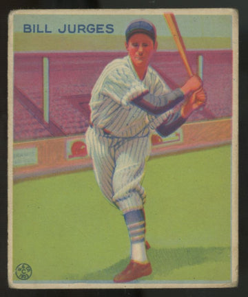 1933 Goudey Bill Jurges #225 Good