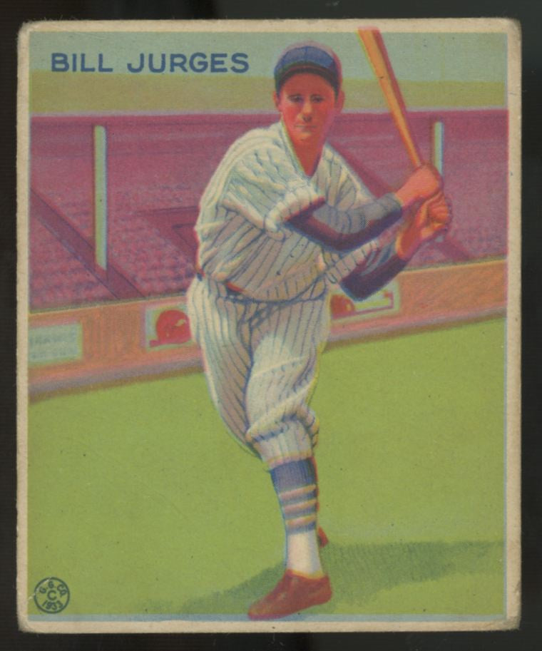 1933 Goudey Bill Jurges #225 Good