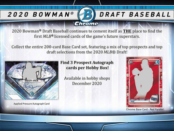 SOLD 10004 2020 Bowman Draft Baseball Hobby Jumbo Box