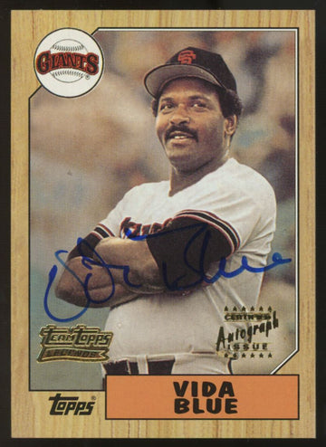 2001 Topps Team Topps Legends Vida Blue Certified Auto #260