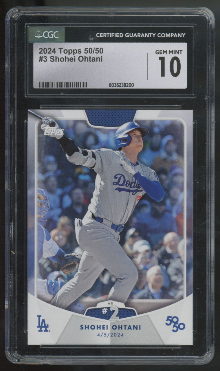 2024 Topps 50/50 Shohei Ohtani #3 CGC 10