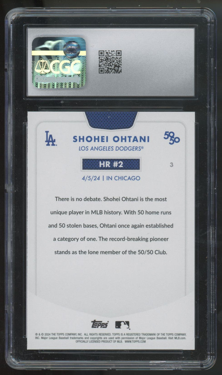 2024 Topps 50/50 Shohei Ohtani #3 CGC 10