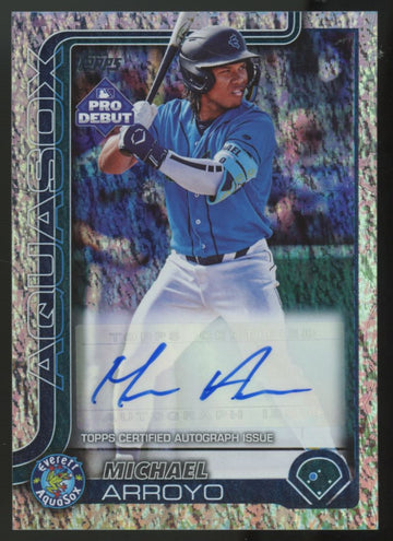 2025 Topps Pro Debut Michael Arroyo Sparkle Foil Auto /175 #PD-78