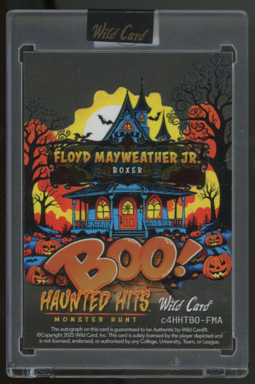 2025 Wild Card Floyd Mayweather Jr. Haunted Hits BOO! Auto True 1/1 #HHTBO-FMA